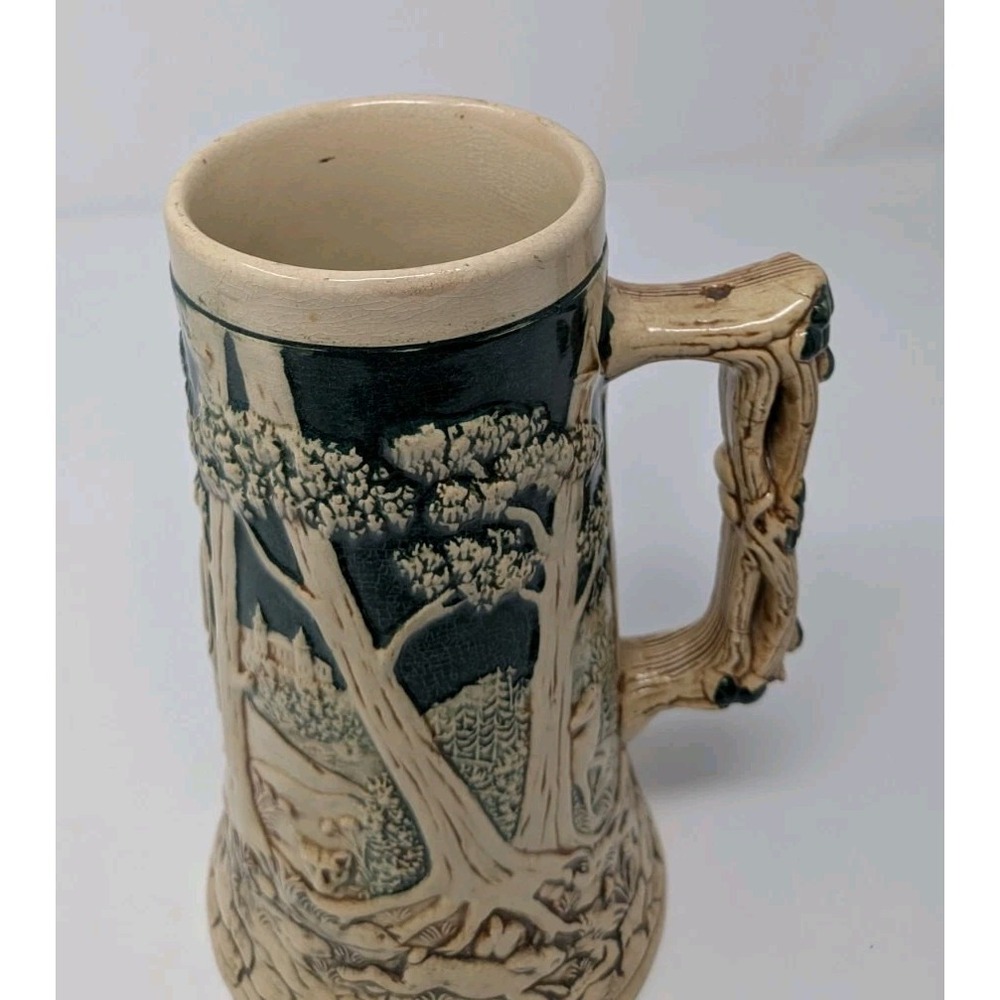 Vintage Stein Germany - Hunter with his Hounds, Deer Scene, 420 Octoberfest - Picture 10 of 11